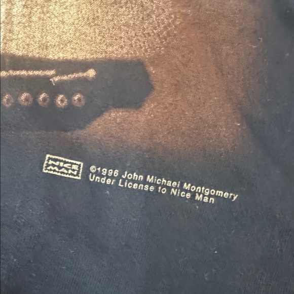 Vintage John Michael Montgomery 1996 Black T Shirt Country Music Tour - Picture 5 of 5